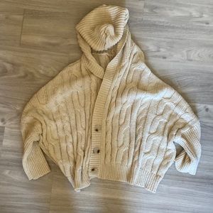 Chunky knit oversized fashion nova cropped cardigan